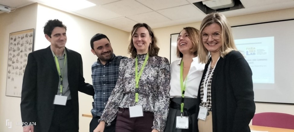 Phraseolab team members from University of Murcia, and project partners from Greece and Poland at the XI FAGE Conference ＂Vielfalt formen – Formen der Vielfalt“ from 24 to 26 November 2022 presenting the first results of the project